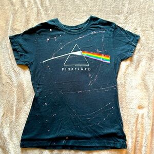 Anthill Rockware Pink Floyd Ladies Medium Black Concert T-Shirt. Cotton